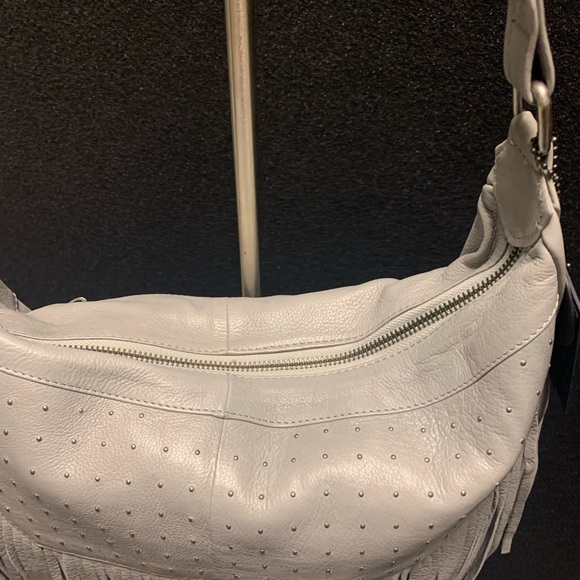 Day & Mood
Leather Studded Fringe Hobo Bag - Picture 11 of 14